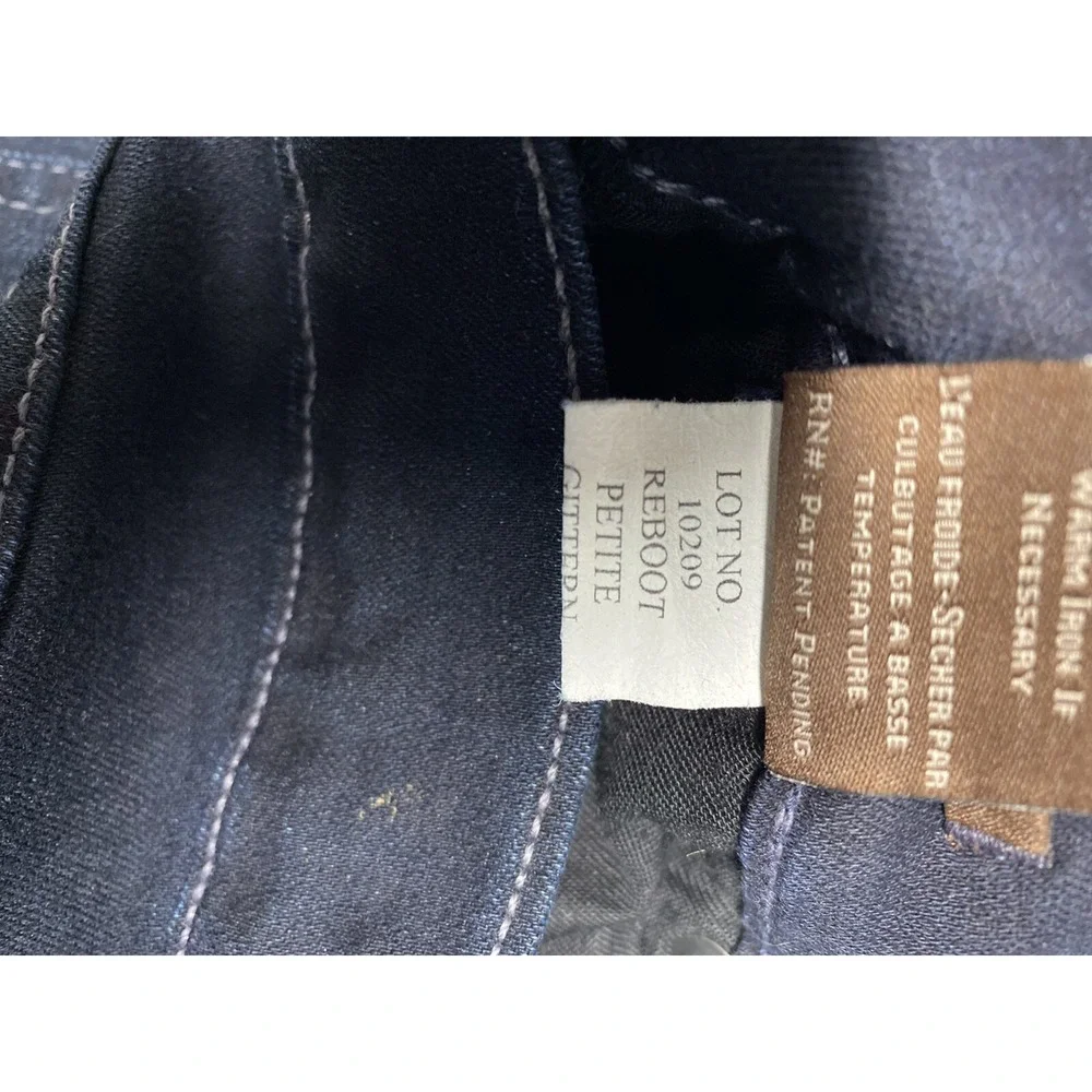 James Jeans 28 28x32 Reboot‎ Petite Bootcut Denim Dark Stretch dark Blue Women's